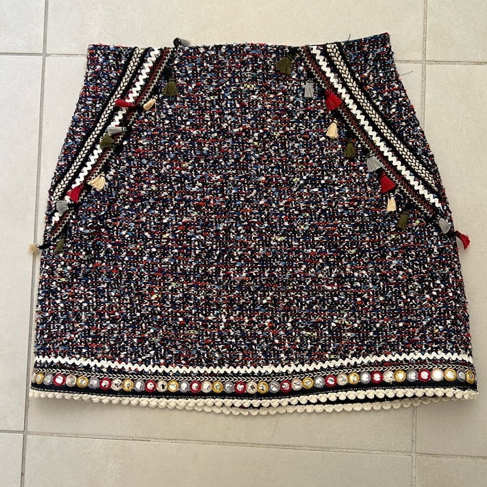 Zara boho mini skirt M - Picture 5 of 8